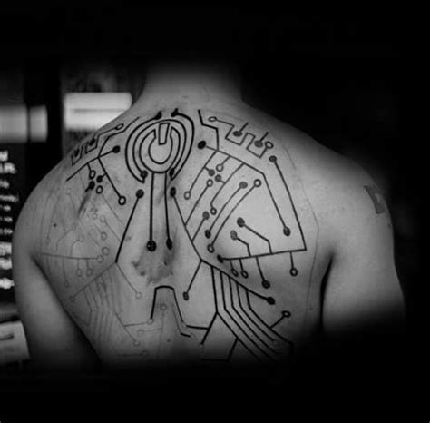 60 Circuit Board Tattoo Designs For Men - Electronic Ink Ideas