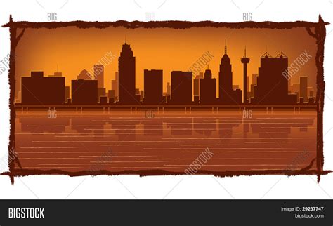 San Antonio Skyline Vector & Photo (Free Trial) | Bigstock