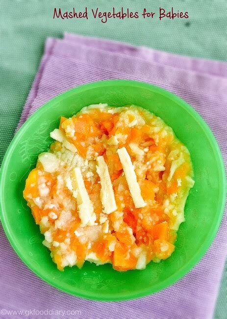 Mashed Vegetables for Babies | How to introduce mashed foods to babies ...