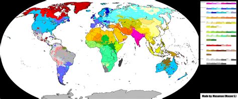 Detailed Ethno-Racial Map of the World 2018 : Masastan | Map, Data visualization, Racial