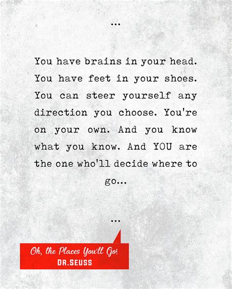 Dr.Seuss Quotes - Oh, The Places You'll Go - Literary Quotes - Book ...