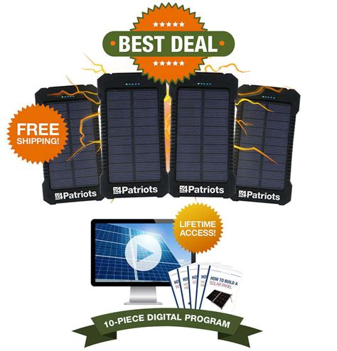 Patriot Power Cell 4 Pack | Power generator, Solar power diy, Solar ...