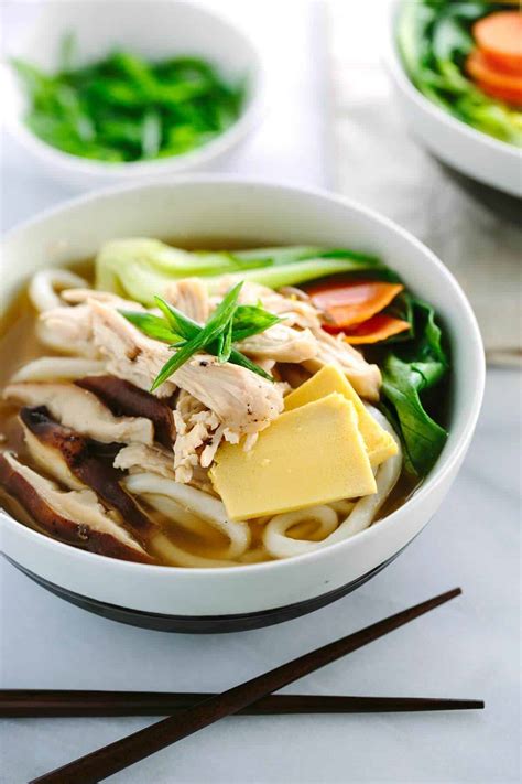 Chicken Udon Soup with Bok Choy - Jessica Gavin