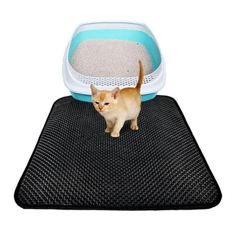 Clearance Waterproof Pet Cat Litter Mat Foldable EVA Double-Layer Cats Mat Trapping Non-slip Pet ...