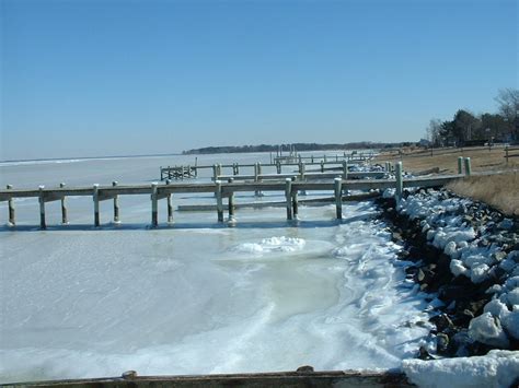 Deal Island, MD : Winter view of the Shoreline at Rock Creek Park ...