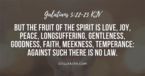 97 Bible Verses about the Fruit of the Spirit (KJV) | StillFaith.com