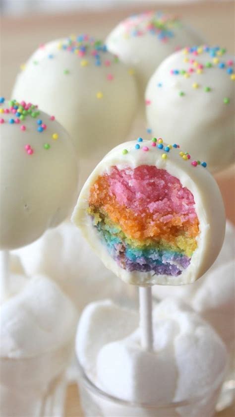 1001+ Ideen und Beispiele für Cake Pops Rezepte | Regenbogen cake pops ...