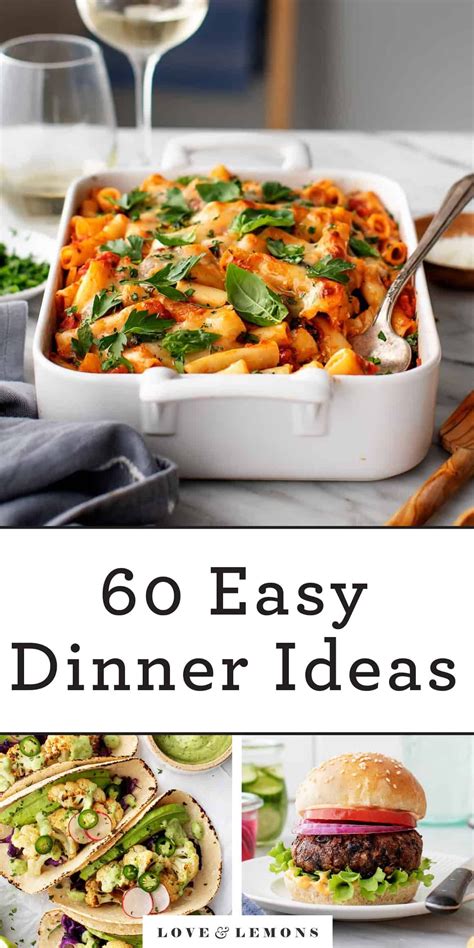 60 easy dinner ideas – Artofit