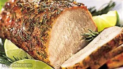 Rosemary and Garlic Smoked Pork Roast