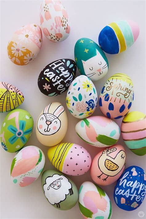 10 Easter Egg Decorating Ideas DIY Step by Step Simple and Easy for Kids | Easter crafts ...