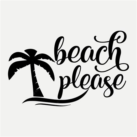 Premium Vector | Beach please 2