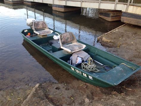 FS 12 foot flat bottom jon boat with 6 hp evinrude | The Outdoors Trader