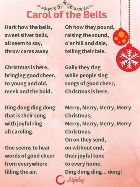 Complete List Of Christmas Carols