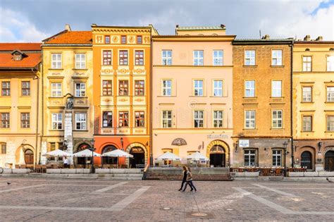 Architecture of Krakow, Poland Editorial Image - Image of market ...