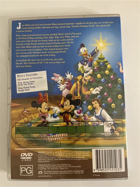 Mickey's Magical Christmas (DVD, 2001) Disney Animated Film Region 4 – Retro Unit