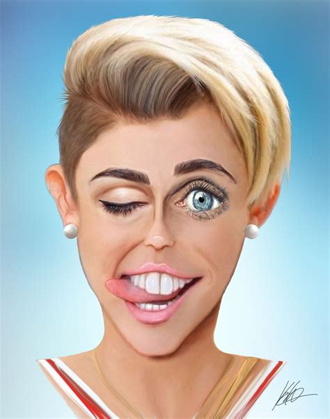 Billedresultat for miley cyrus caricatures Animated Cartoon Characters, Cartoon Faces, Funny ...