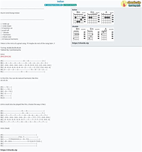 Chord: Indian - tab, song lyric, sheet, guitar, ukulele | chords.vip