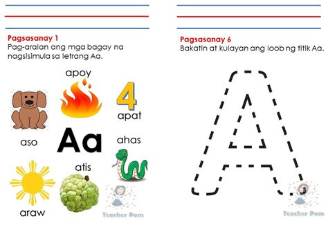 Pagsasanay sa Letrang Aa... - Teacher Pam Learning Corner