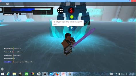 Roblox SwordBurst online | Defeating floor 4 boss part 1 - YouTube