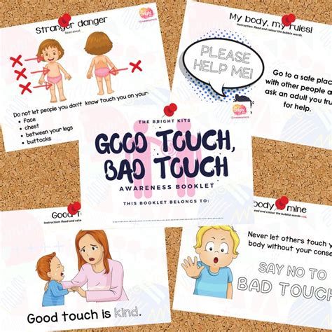 Good Touch, Bad Touch A5 Printable Booklet Child Abuse Prevention ...