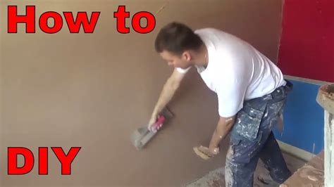 HOW TO PLASTER A WALL diy - YouTube