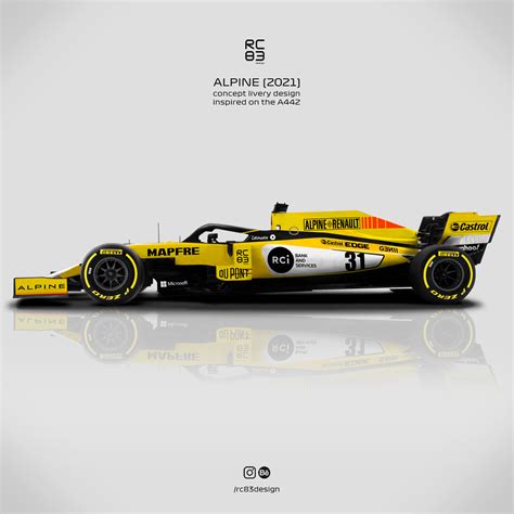 Livery Design | ALPINE F1 TEAM 2021 LIVERY (concept) on Behance