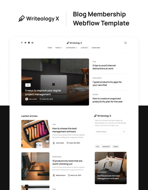 Writeology X - Blog HTML5 Responsive Website Template