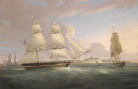 File:The Merchant Snow Peru off Dover, oil on canvas painting by William John Huggins.jpg ...