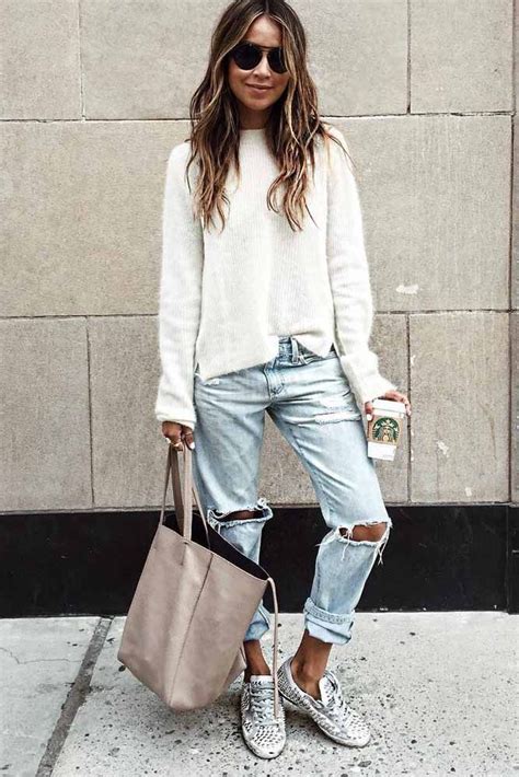 27 Cool Ways of Wearing Boyfriend Jeans | Stylish winter outfits ...