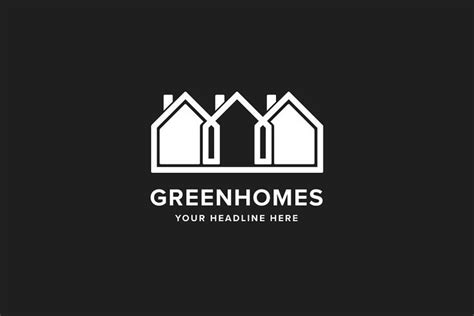 Green Homes Logo Template #Homes#Green#Logo#Templates | Home logo, Logo ...