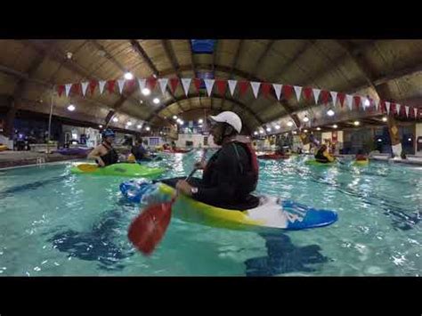 Kayaking Funday Monday night at the Carmody Rec Center Pool - YouTube