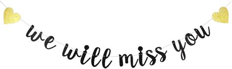 Miss You Banner Free Printable