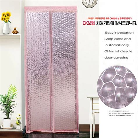 Factory wholesale /lot 3D EVA magnetic mosquito curtains summer winter door curtains on magnets ...