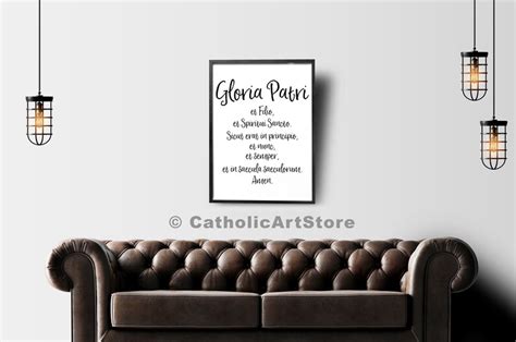 Gloria Patri Latin Prayer Printable, Print-at-home Catholic Glory Be ...