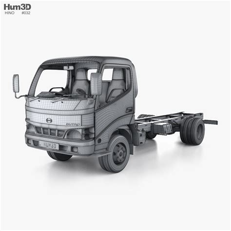 Hino Dutro Standard Cab Chassis with HQ interior 2013 3D model ...