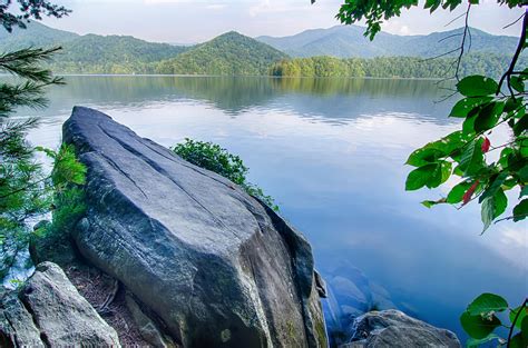 Lake Santeetlah In Great Smoky Mountains North Carolina Photograph by Alex Grichenko - Pixels