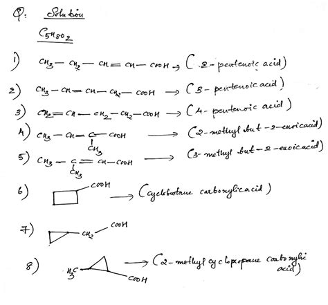 [Solved] Draw eight unique constitutional isomers of C5H8O2 that ...