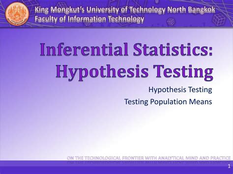 PPT - Inferential Statistics: Hypothesis Testing PowerPoint Presentation - ID:2701880