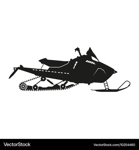 261 Silhouette Snowmobile Svg SVG PNG EPS DXF File