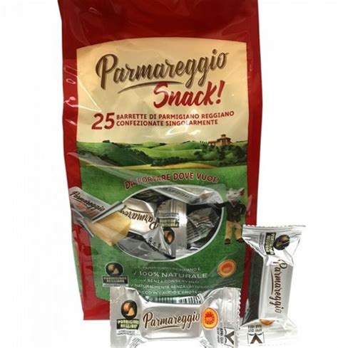 Parmigiano Reggiano Pdo 25 snacks each 0.4 Lbs total weight 1.10 Lbs ...