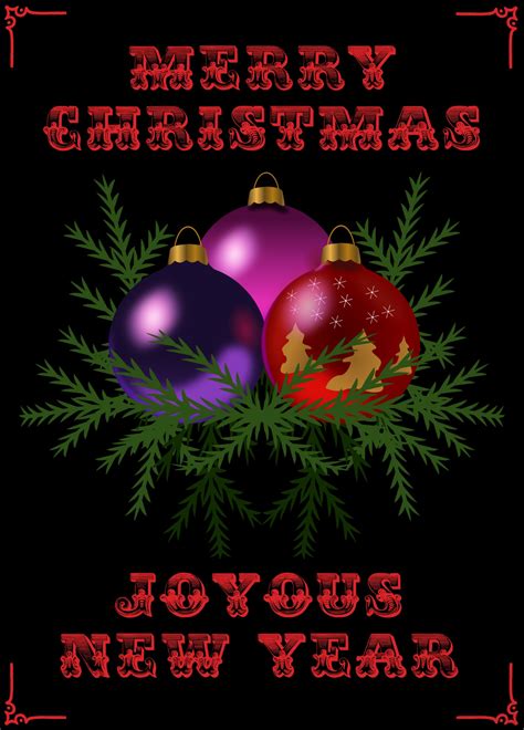 Merry Christmas Poster Free Stock Photo - Public Domain Pictures