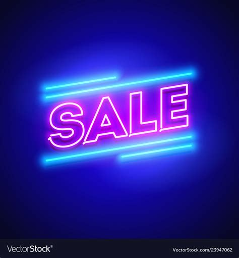 Vector Realistic Isolated Neon Sign Of Sale Lettering - vrogue.co