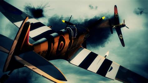 Spitfire vs BF 109 G by Blaze-CLA on DeviantArt