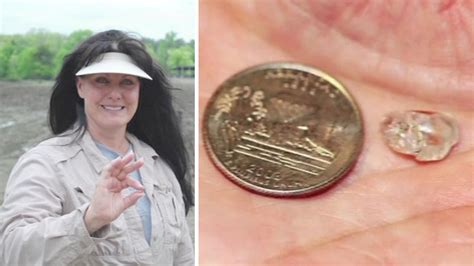 Woman unearths white, teardrop-shaped diamond at state park in Arkansas ...