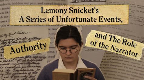 lemony snicket's a series of unfortunate events, authority and the role of the narrator - YouTube