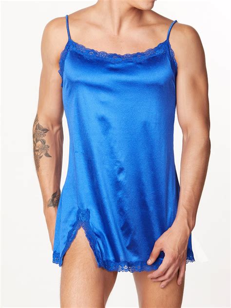 Men's Satin Nightie- Satin Lingerie For Men - XDress UK