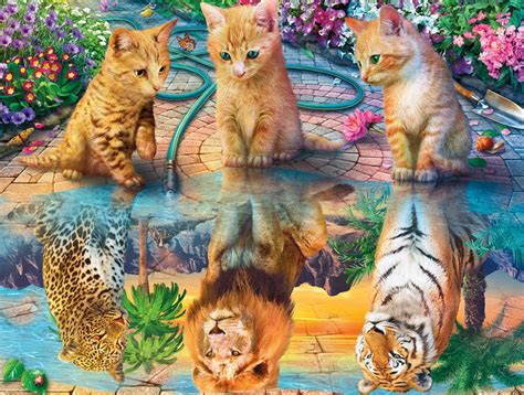 Buffalo Games - Cats Collection - Kitten Dreams - 750 Piece Jigsaw ...