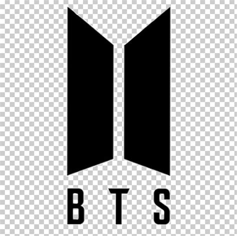 BTS Logo K-pop Design PNG, Clipart, Angle, Area, Black, Black And White, Brand Free PNG Download