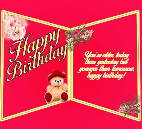 Birthday Wishes Double Greeting Card Free Happy Birthday eCards | 123 ...