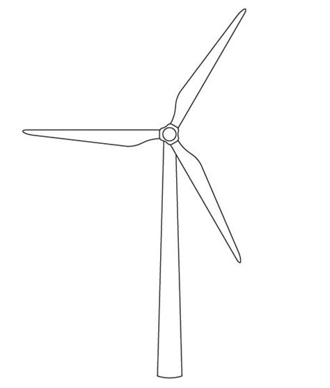 Wind Turbine Black And White - ClipArt Best